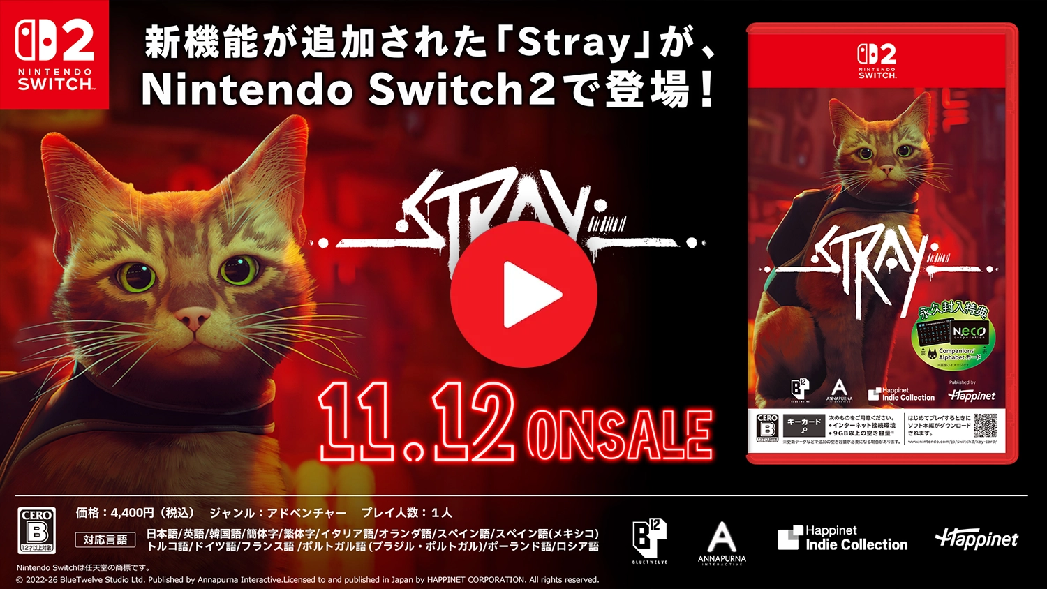 Stray Switch2版PVサムネイル