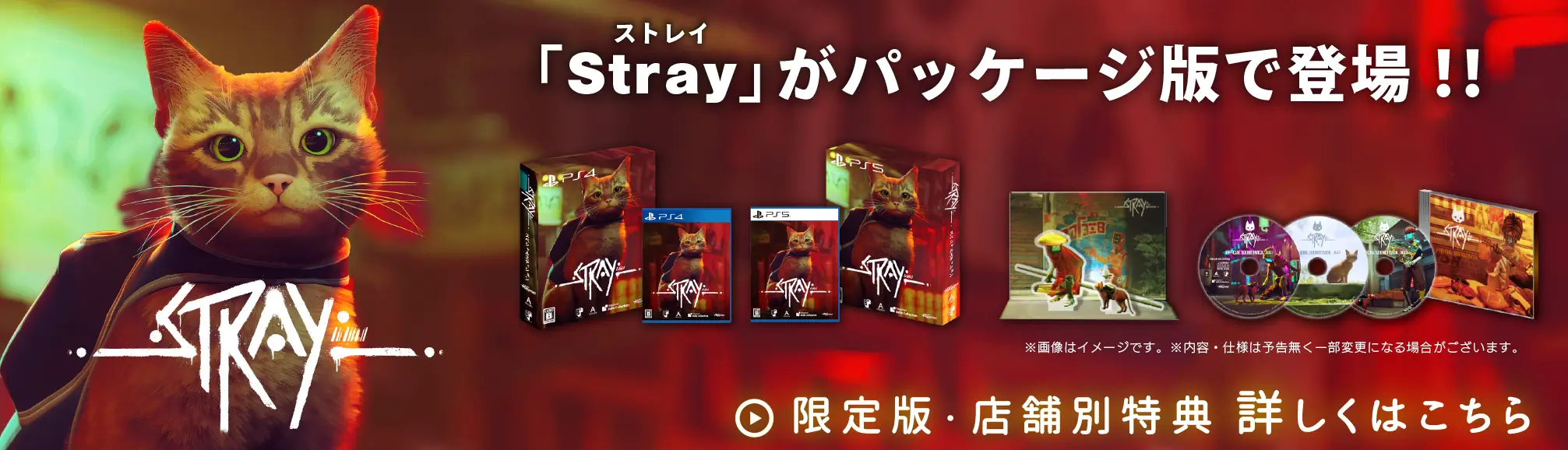 「Stray」がパッケージ版で登場！限定版・店舗特典 詳しくはこちら